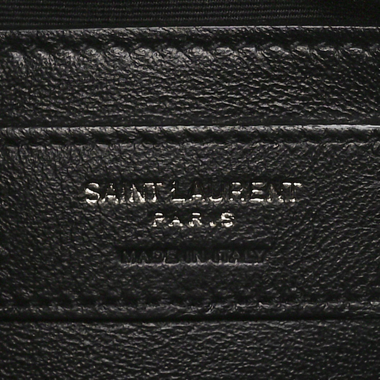 Saint Laurent Crinkled Calfskin Matelasse Monogram Baby Niki Chain Satchel Black 6 of 10