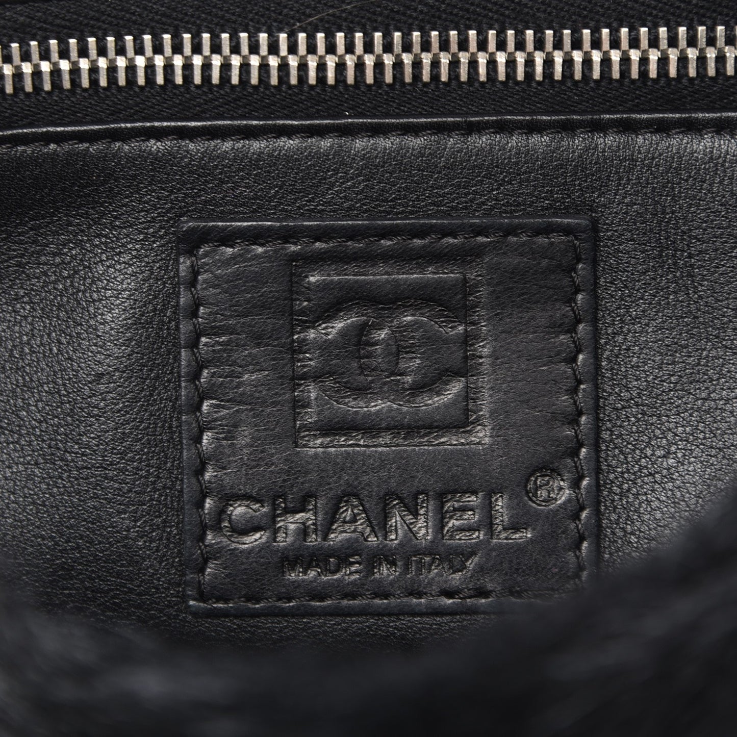Suede Shearling Quilted Flap Black