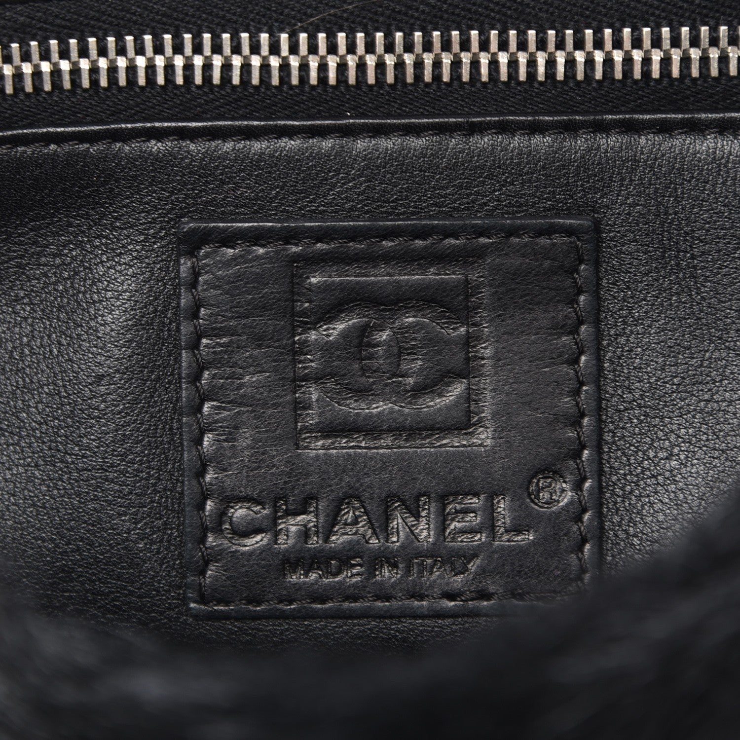 Chanel Suede Shearling Quilted Flap Black 6 of 7