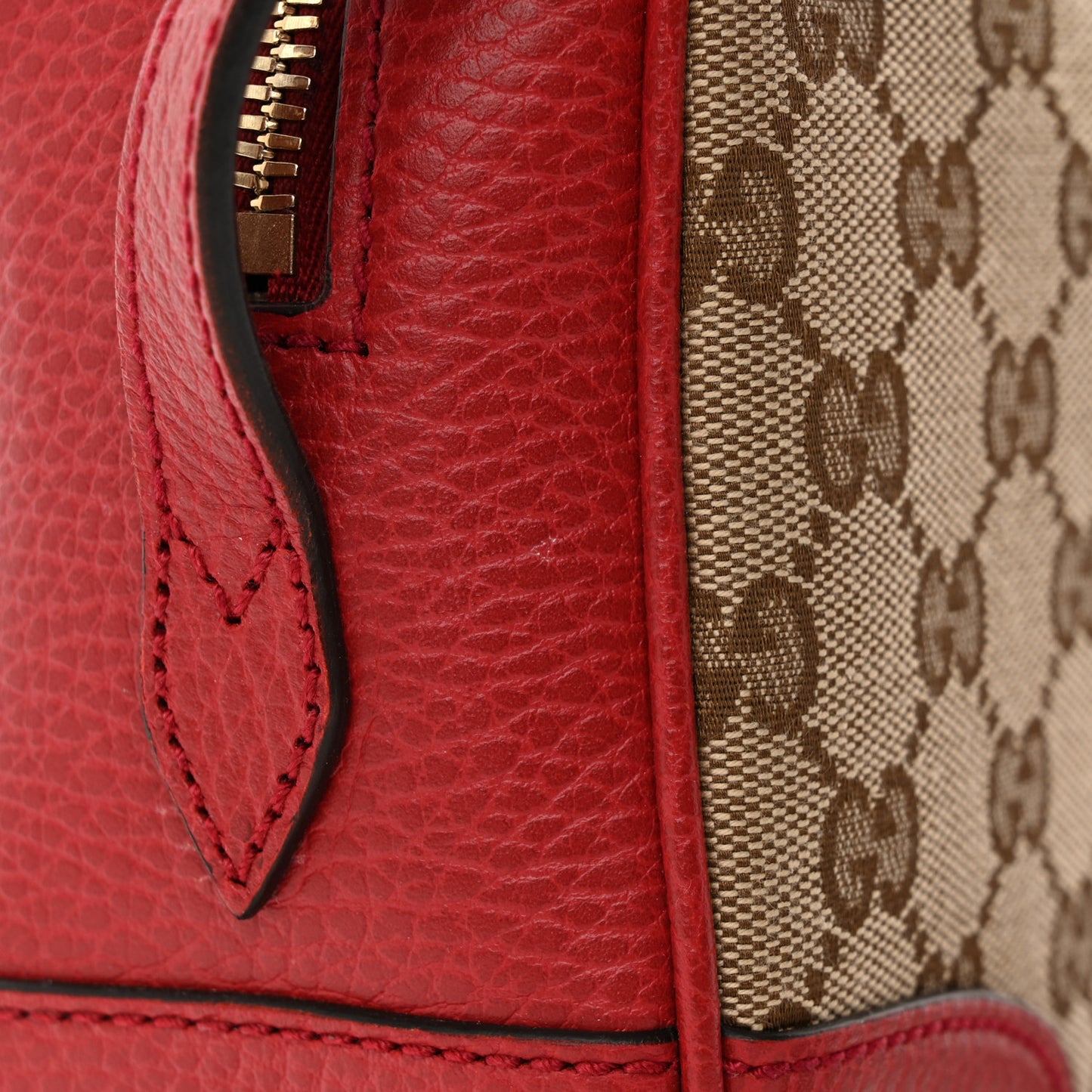 Monogram Mini Bree Messenger Bag Red