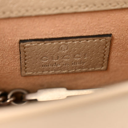 Gucci GG Supreme Monogram Textured Dollar Calfskin Super Mini Dionysus Shoulder Bag Beige Mystic White Oatmeal 6 of 10