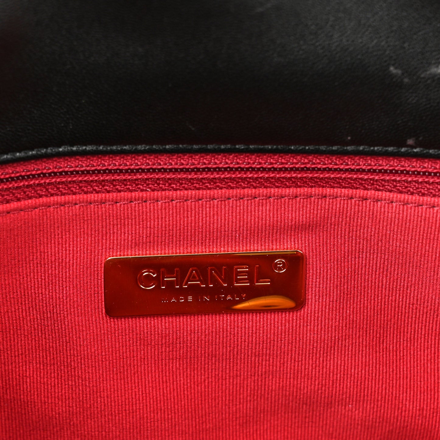 Lambskin Quilted Medium Chanel 19 Flap Black