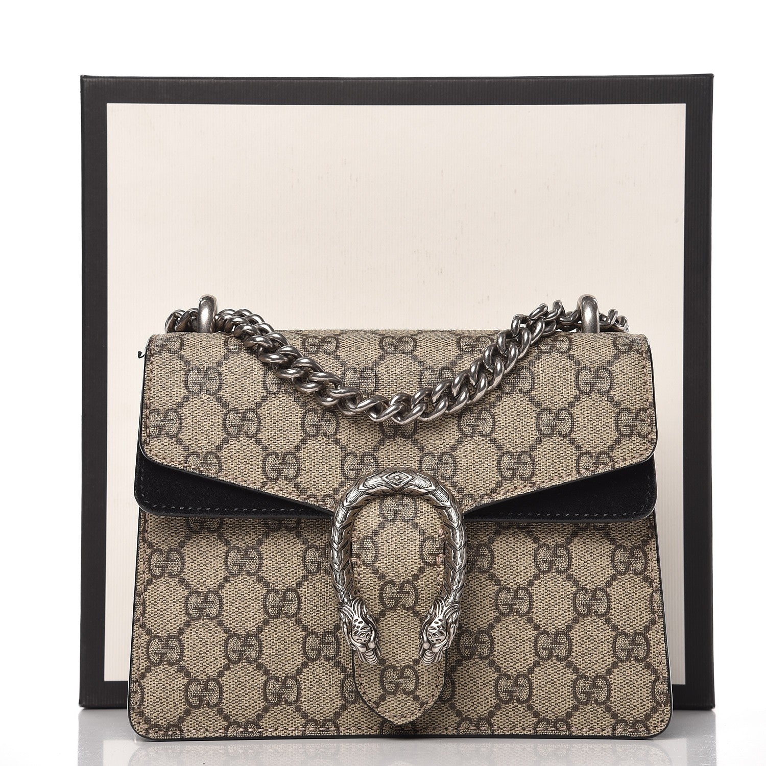 Gucci GG Supreme Monogram Mini Dionysus Shoulder Bag Black 11 of 11