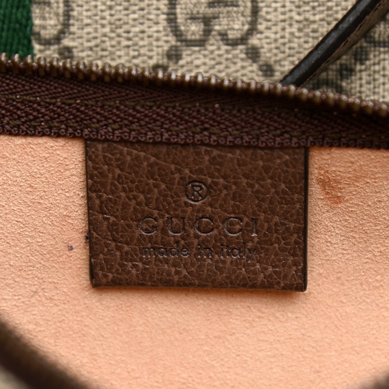 Gucci GG Supreme Monogram Web Ophidia Tote Brown 6 of 15