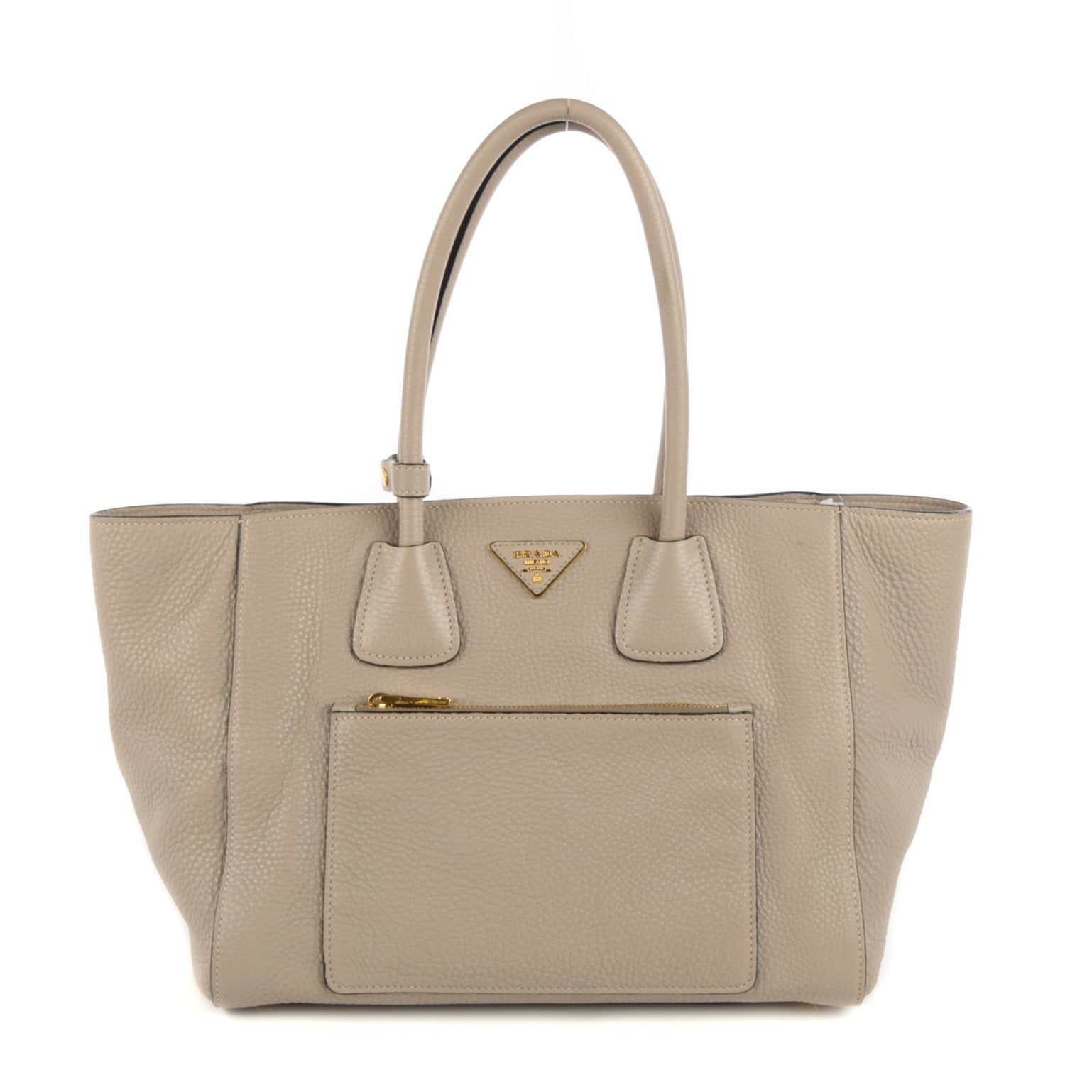 Prada Vitello Daino Shopping Tote Pomice 1 of 10