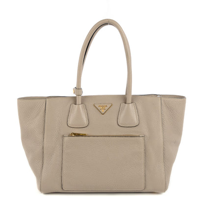 Prada Vitello Daino Shopping Tote Pomice 1 of 10