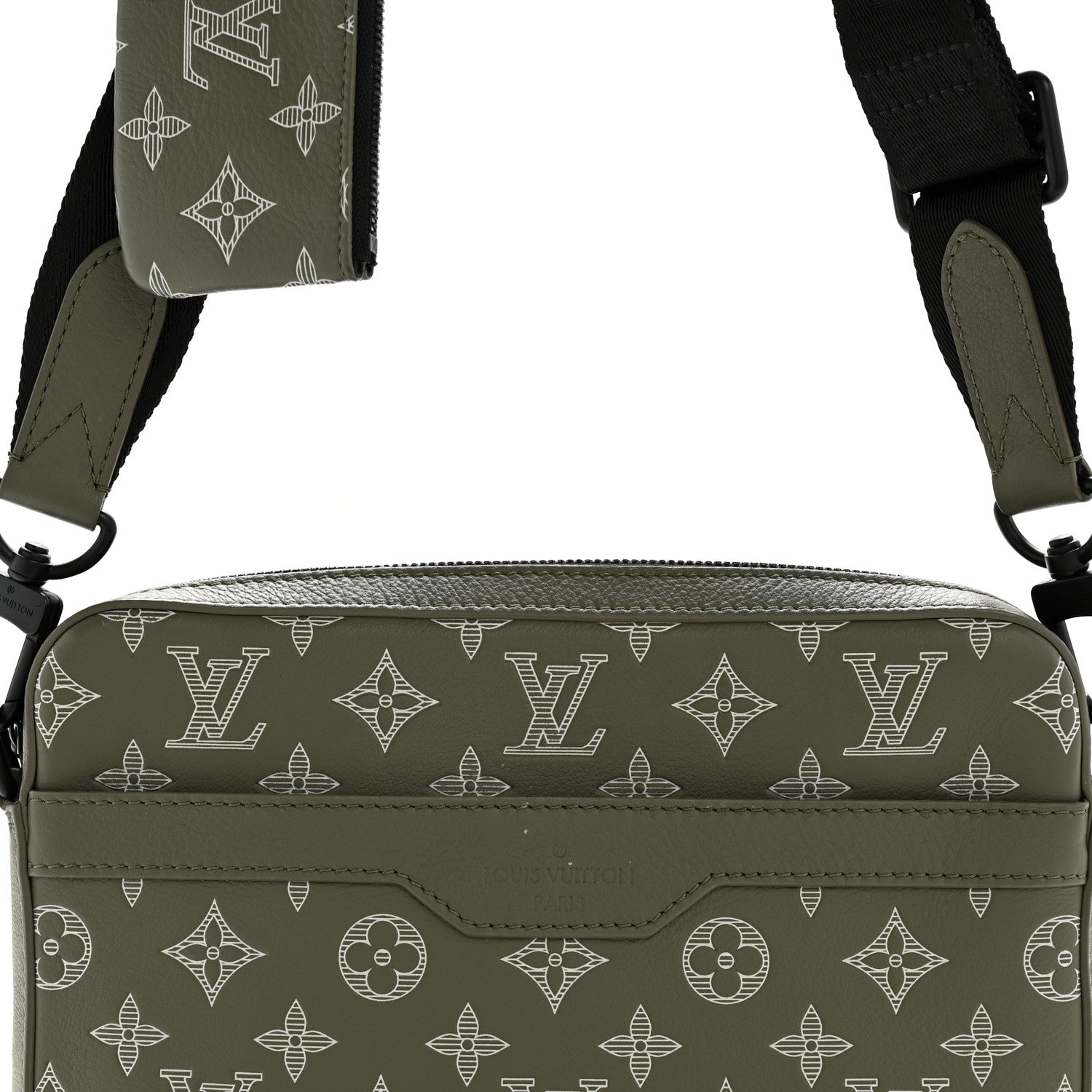 Louis Vuitton Monogram Shadow G65 Trio Messenger Olive Green 9 of 12