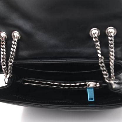 Saint Laurent Calfskin Y Quilted Monogram Small Loulou Chain Satchel Black 5 of 12