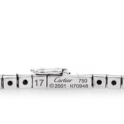 Cartier 18K White Gold Lanieres Bracelet 17 3 of 4