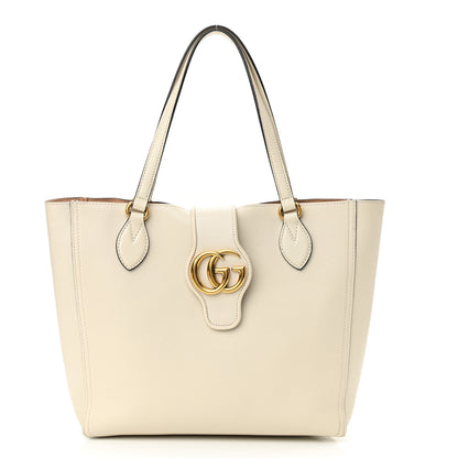 Gucci New Sakai Calfskin Lux Small Dahlia Tote Mystic White 3 of 11