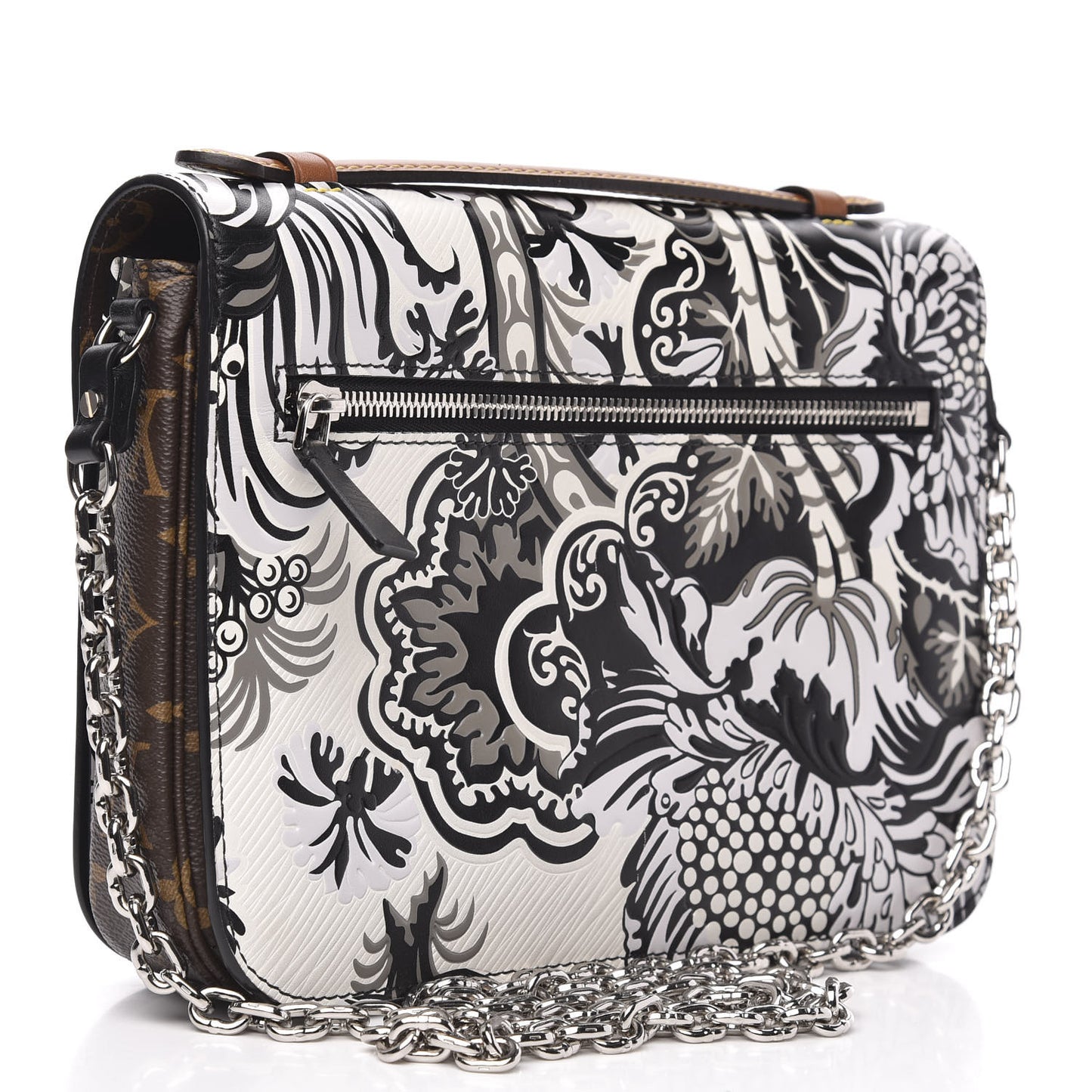 Epi Monogram Floral Pochette Metis Black White