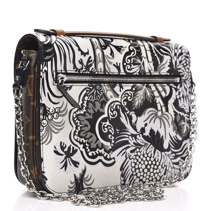 Louis Vuitton Epi Monogram Floral Pochette Metis Black White 3 of 11