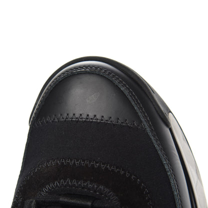 Chanel Velvet Calfskin Mixed Fibers CC Sneakers 36.5 Black 10 of 11