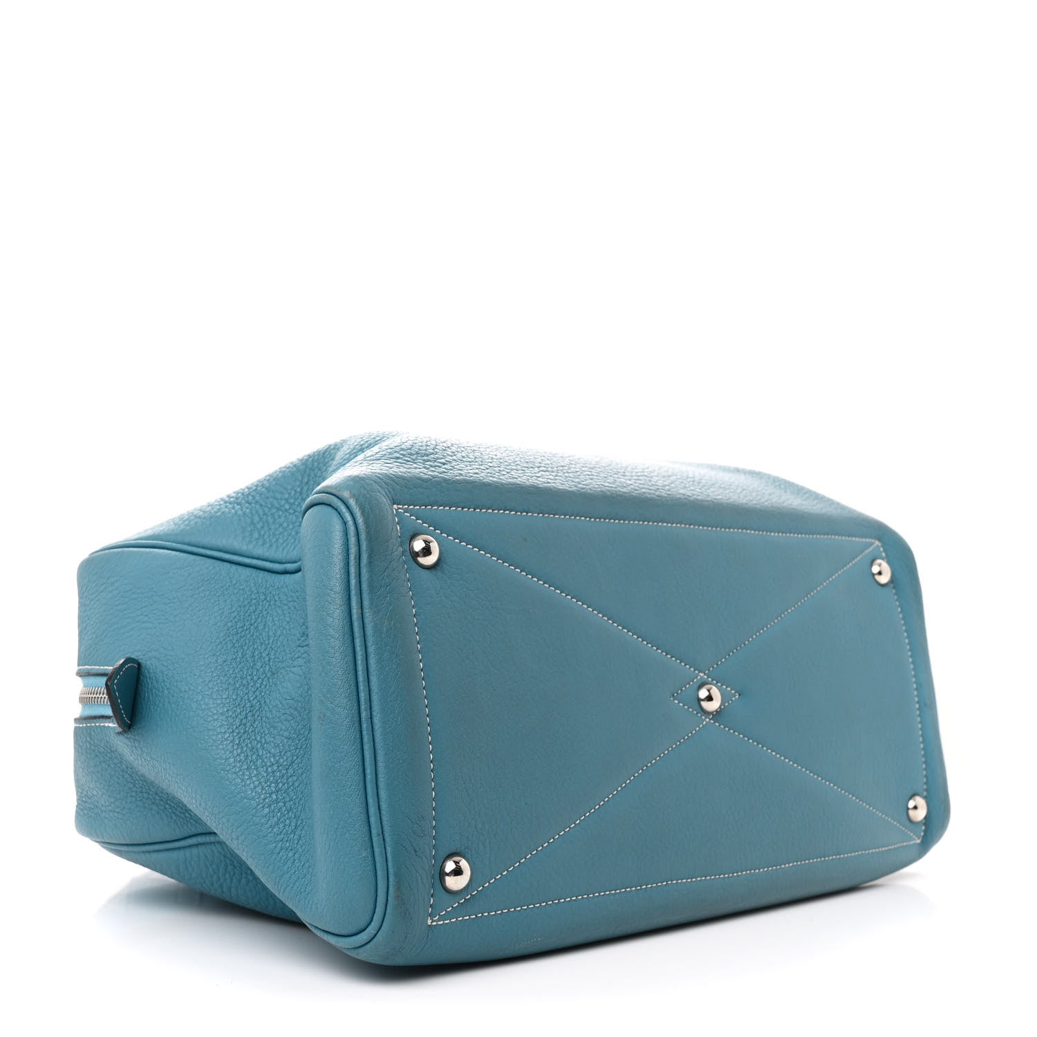 Hermes Taurillon Clemence Victoria II 35 Blue Jean 4 of 14