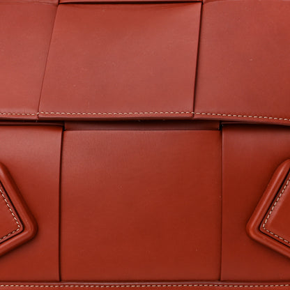 Bottega Veneta French Calfskin Maxi Intrecciato Medium Arco Rust 7 of 9
