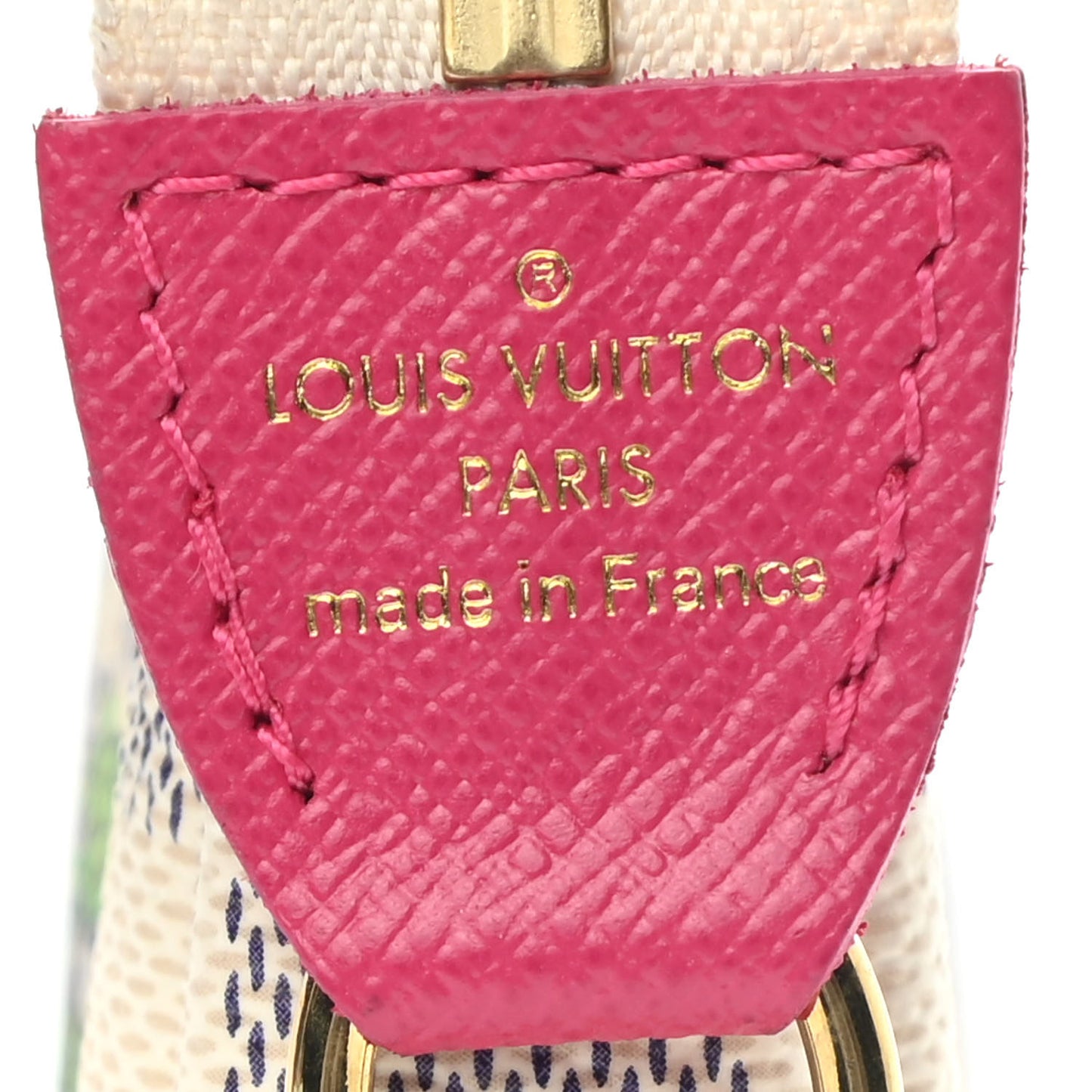 Damier Azur 2021 Christmas Animation Hollywood Mini Pochette Accessories Fuchsia