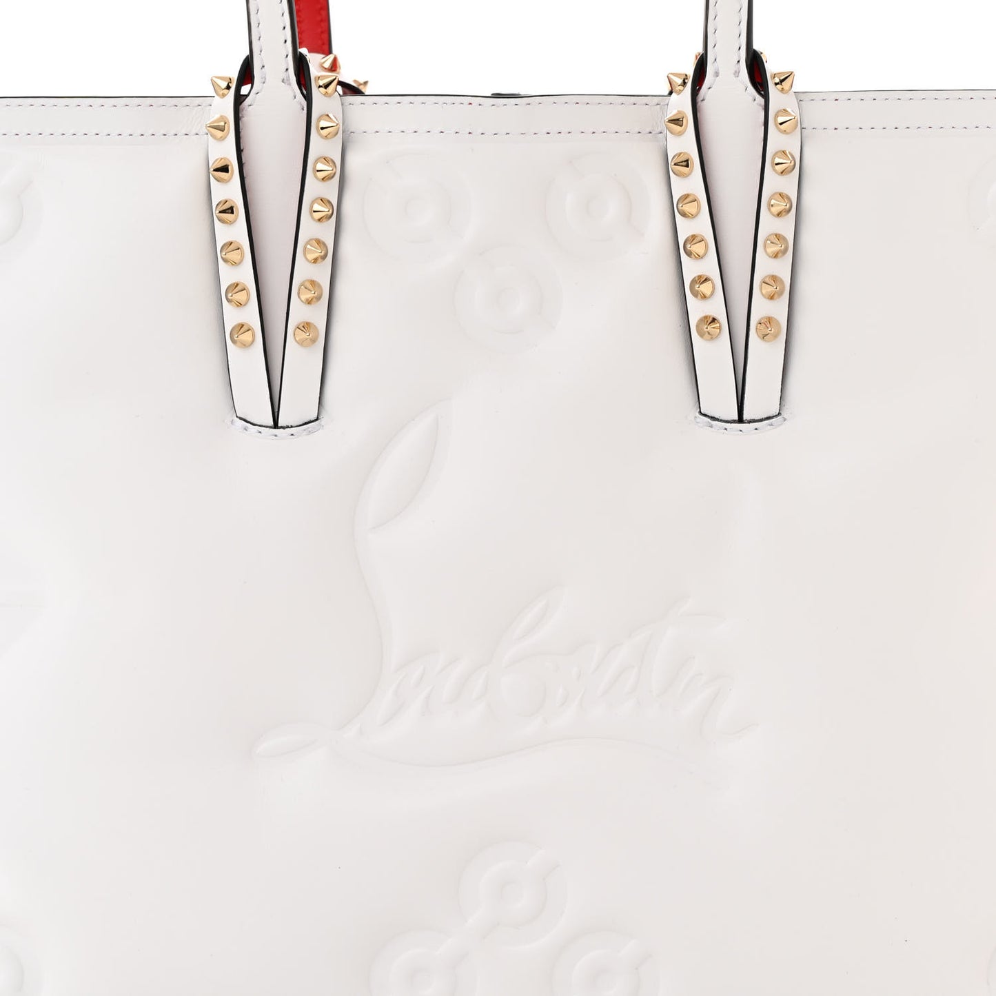Padded Loubinthesky Cabata Tote White