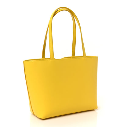 Dolce & Gabbana Calfskin Small DG Logo Shopper Tote Yellow 3 of 8