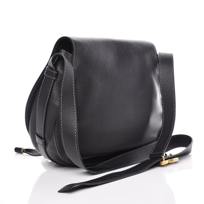Chloe Calfskin Medium Marcie Round Crossbody Bag Black 3 of 11