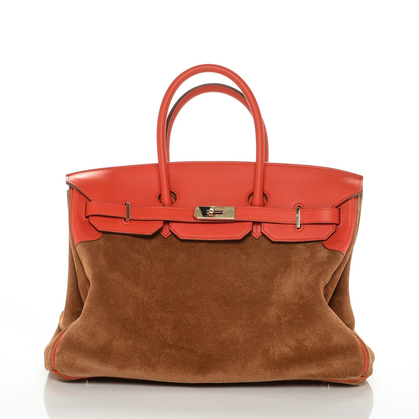 Veau Doblis Swift Grizzly Birkin 35 Chamois Capucine