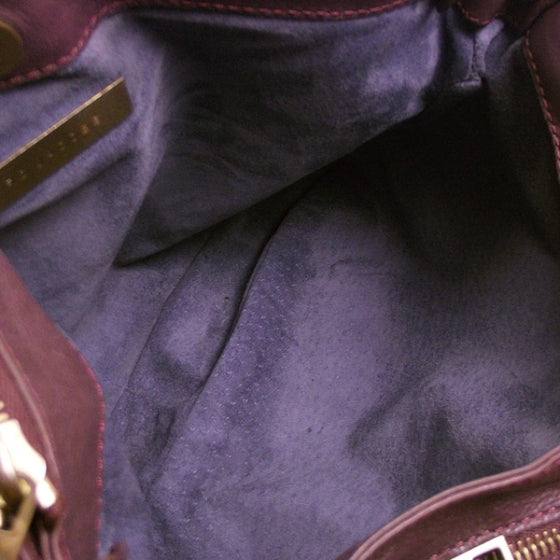 Leather Sofia Grape