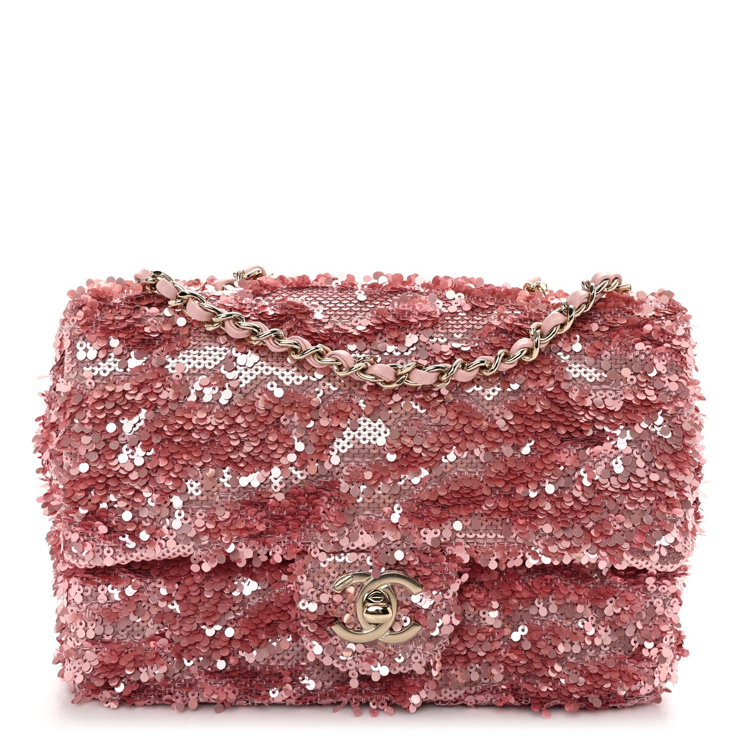 Chanel Sequin Mini Rectangular Flap Pink 1 of 10