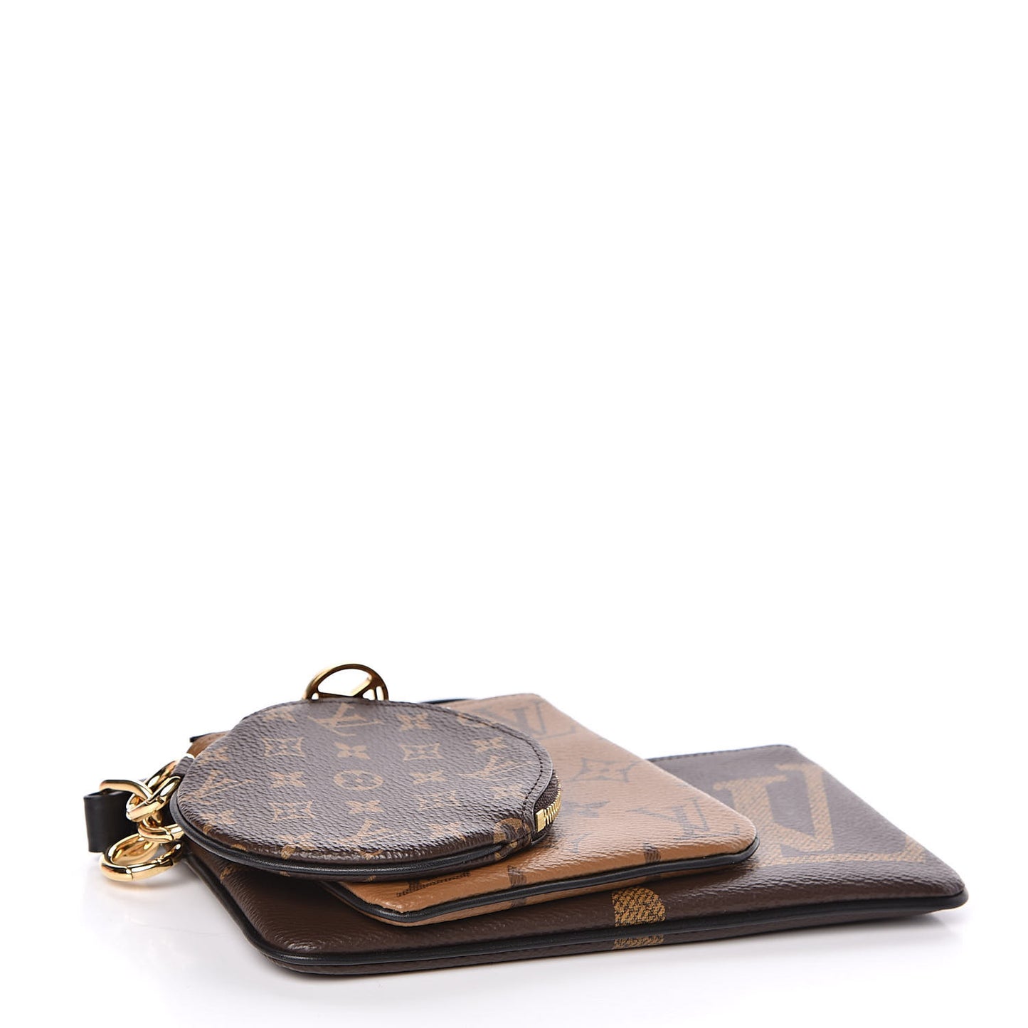 Reverse Monogram Giant Trio Pouch