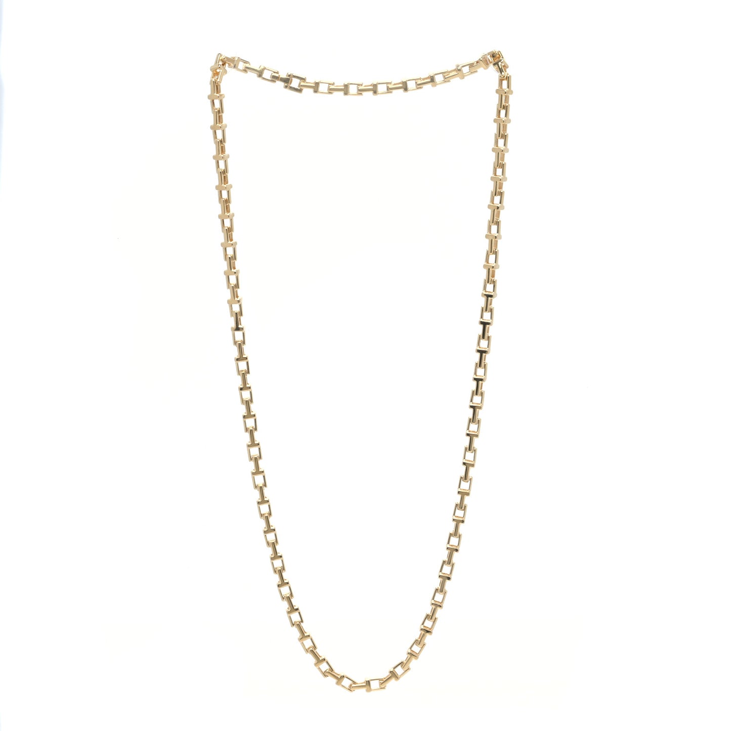 18K Yellow Gold T Narrow Chain Necklace