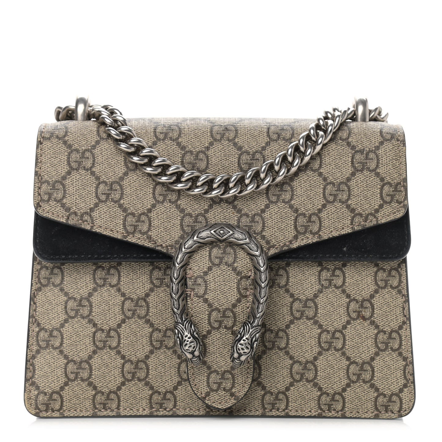 GG Supreme Monogram Mini Dionysus Shoulder Bag Black