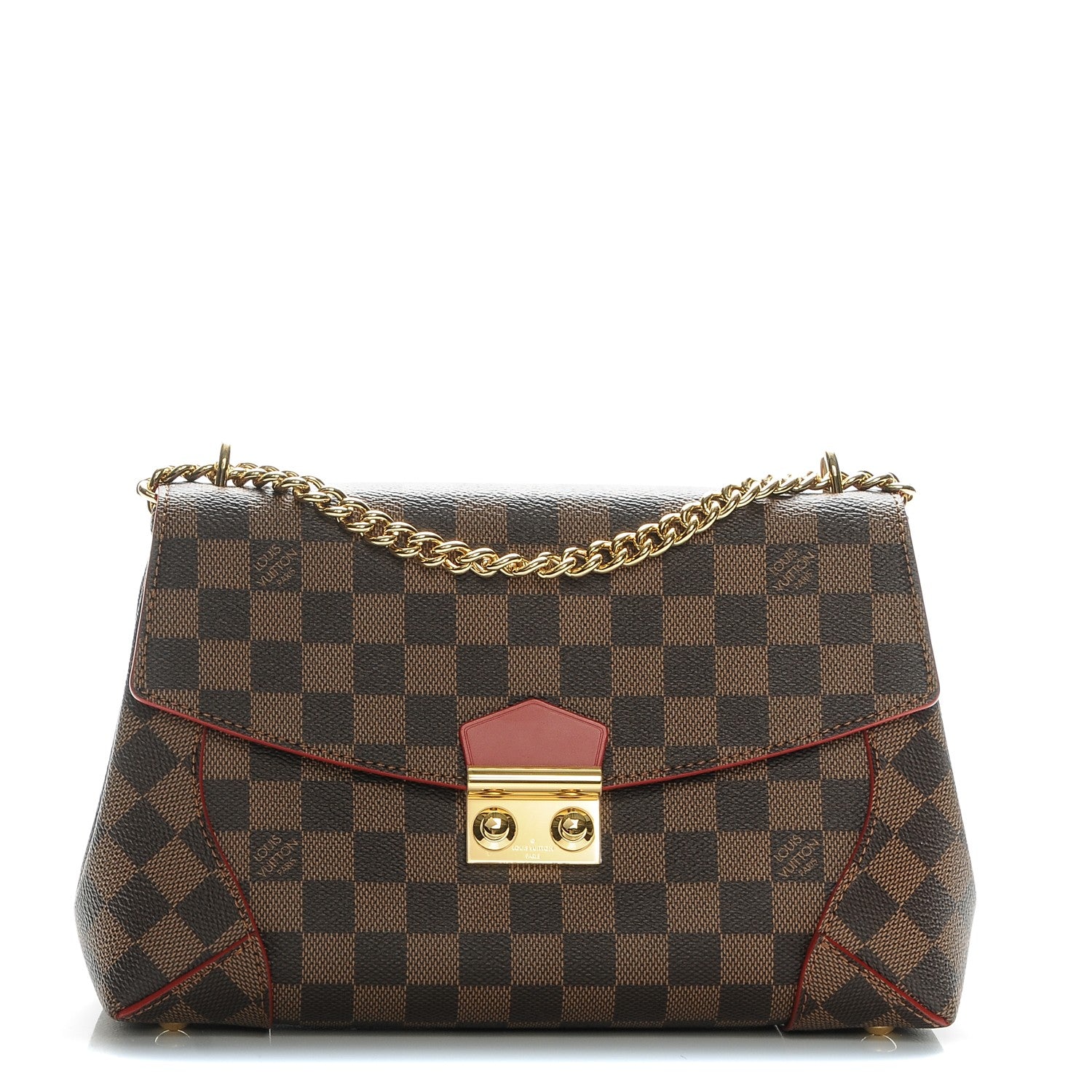 Louis Vuitton Damier Ebene Caissa Clutch Cherry 1 of 6