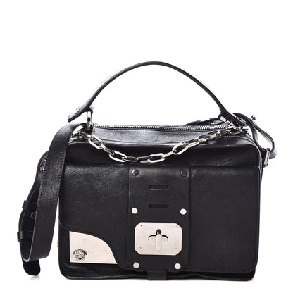Versace Goatskin Small Stardvst Satchel Black 1 of 11