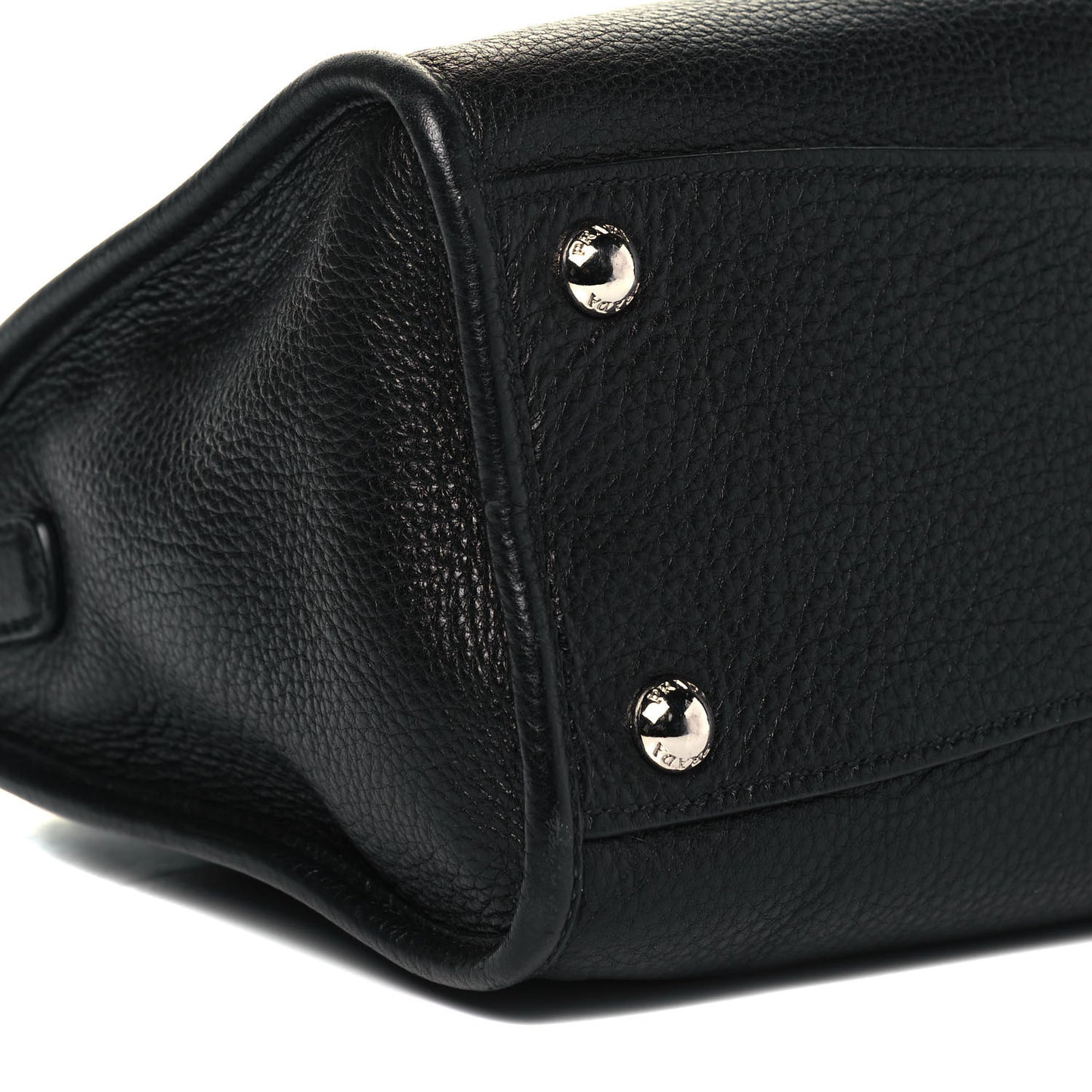 Vitello Daino Shopping Satchel Black