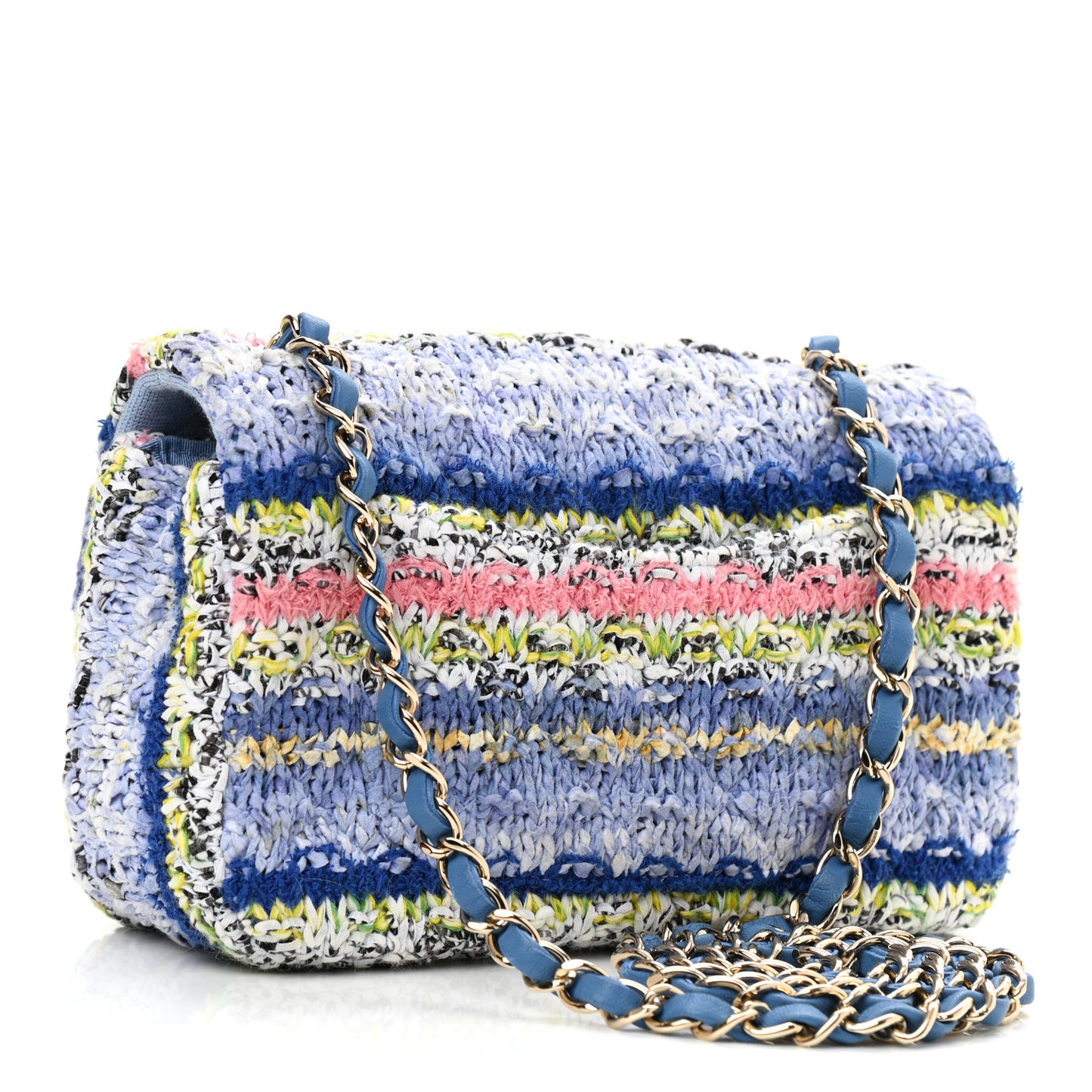 Knit Mini Rectangular Flap Multicolor