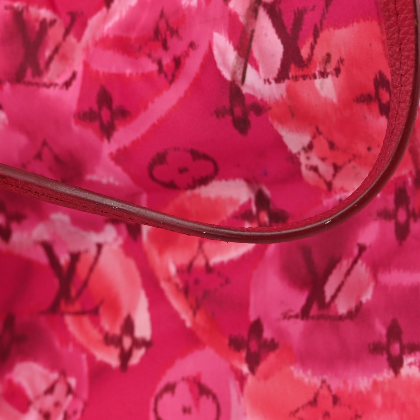 Nylon Monogram Ikat Noefull MM Rose Indien