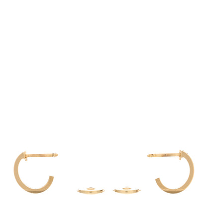 Cartier 18K Yellow Gold Small LOVE Hoop Earrings 3 of 5