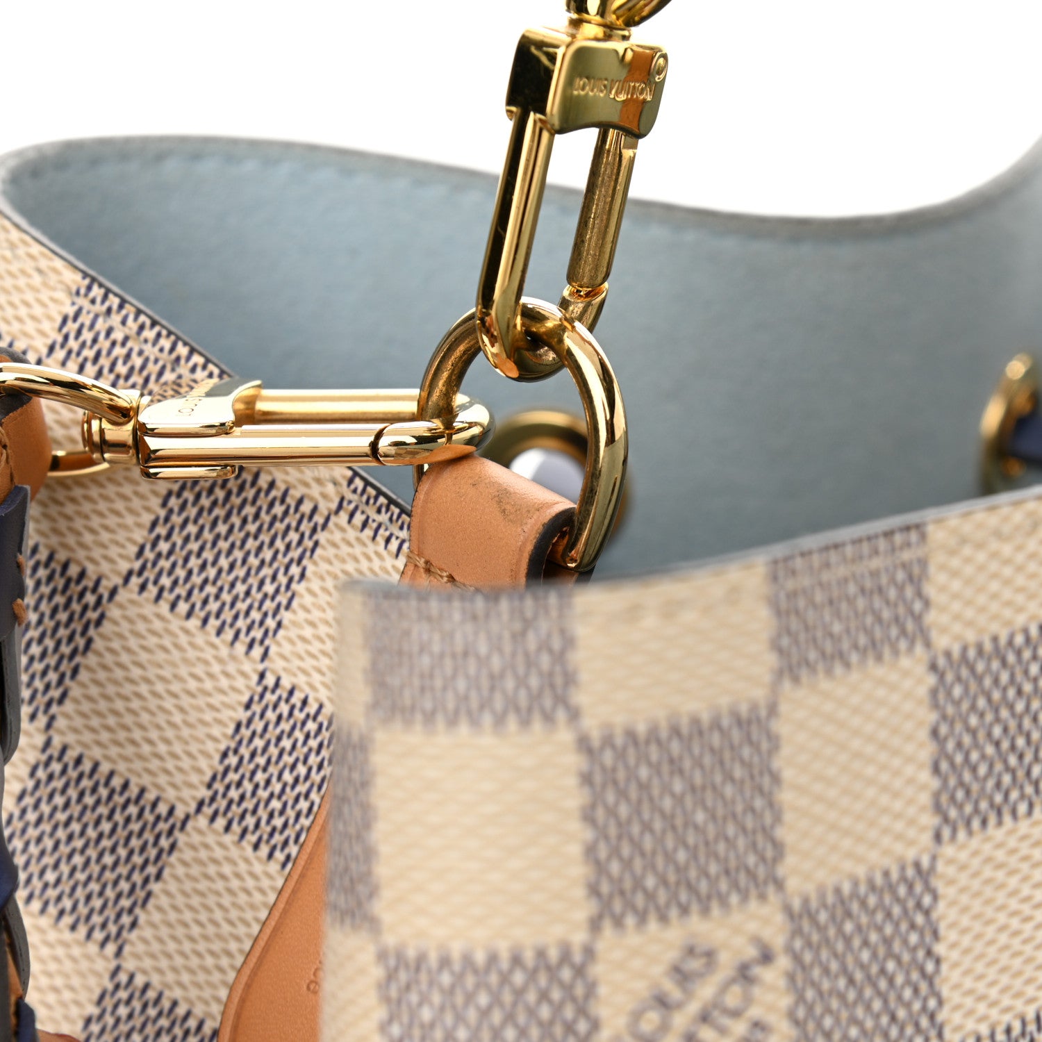 Louis Vuitton Damier Azur Braided Neonoe MM Blue 11 of 12