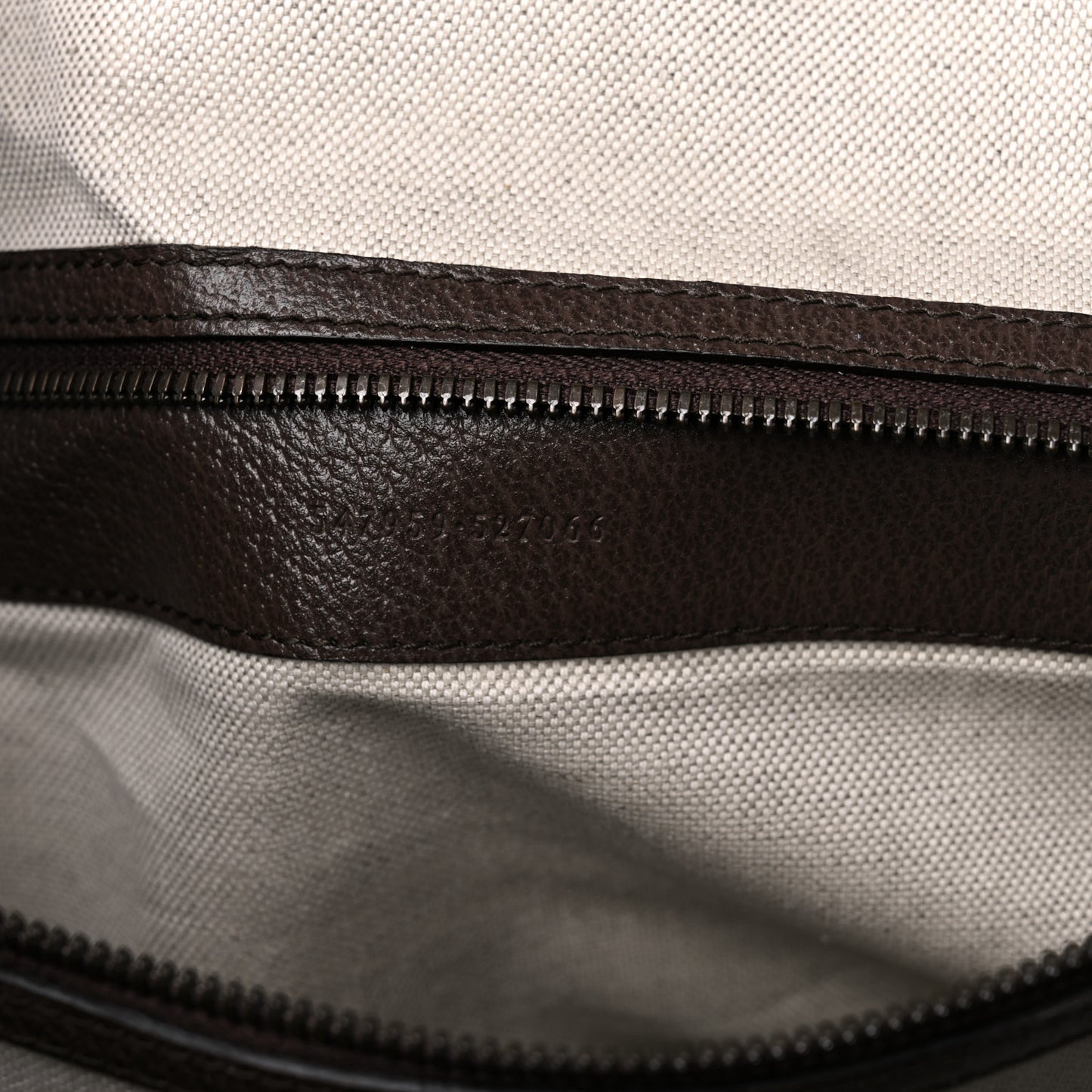 GG Supreme Monogram Textured Dollar Calfskin Web Large Savoy Duffle Bag Beige Ebony New Acero