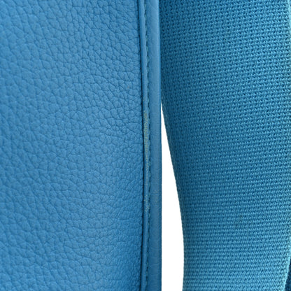 Hermes Taurillon Clemence Evelyne III PM Bleu Zanzibar 16 of 18