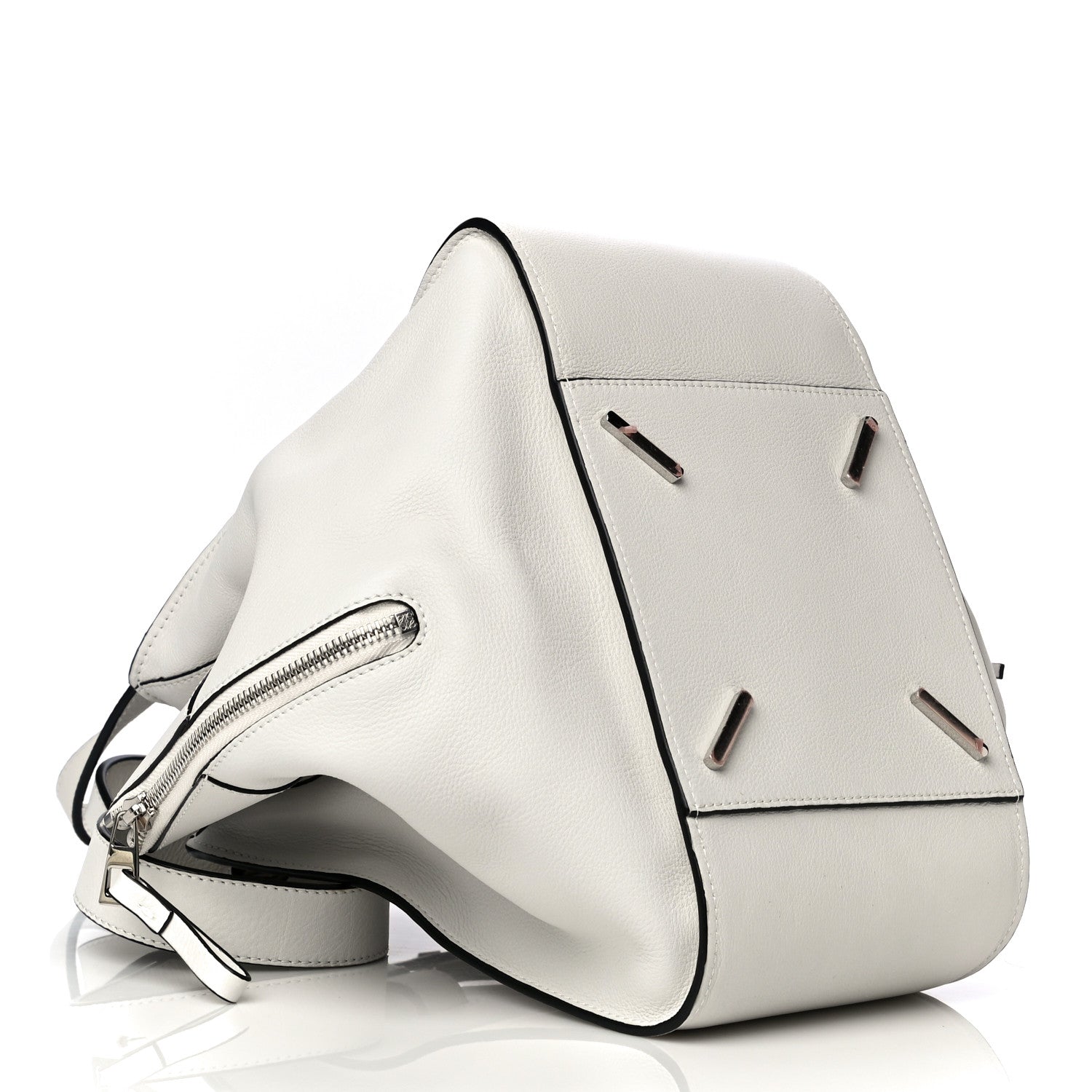 Loewe Grained Calfskin Small Hammock Shoulder Bag Soft White 4 of 19