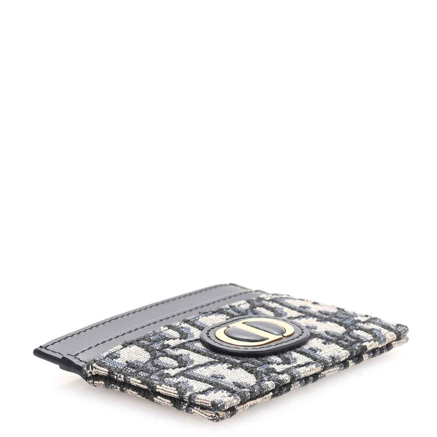 Christian Dior Oblique Calfskin 30 Montaigne Freesia Card Holder Blue 5 of 8