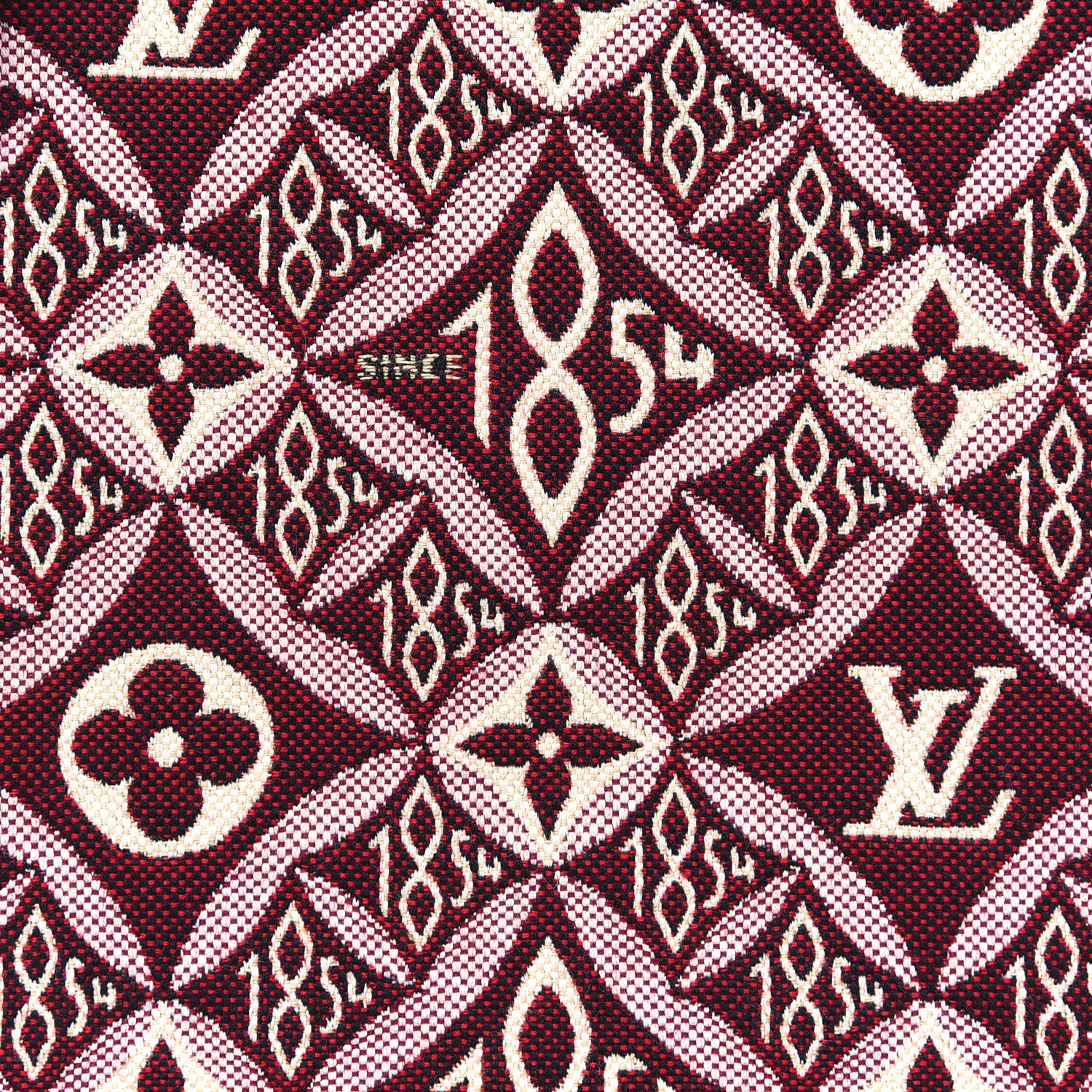 Louis Vuitton Jacquard Since 1854 Petit Sac Plat Bordeaux 6 of 10