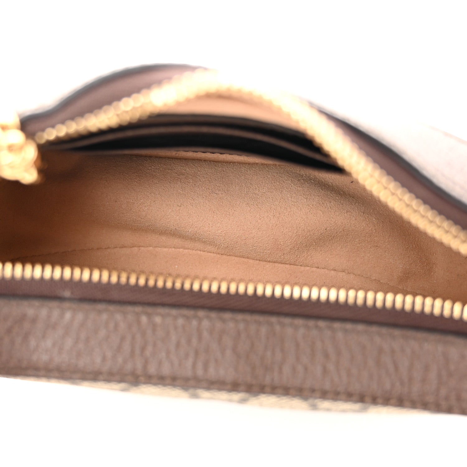 Gucci GG Supreme Monogram Textured Calfskin Web Mini Ophidia Half Moon Hobo Beige Ebony New Acero 5 of 11