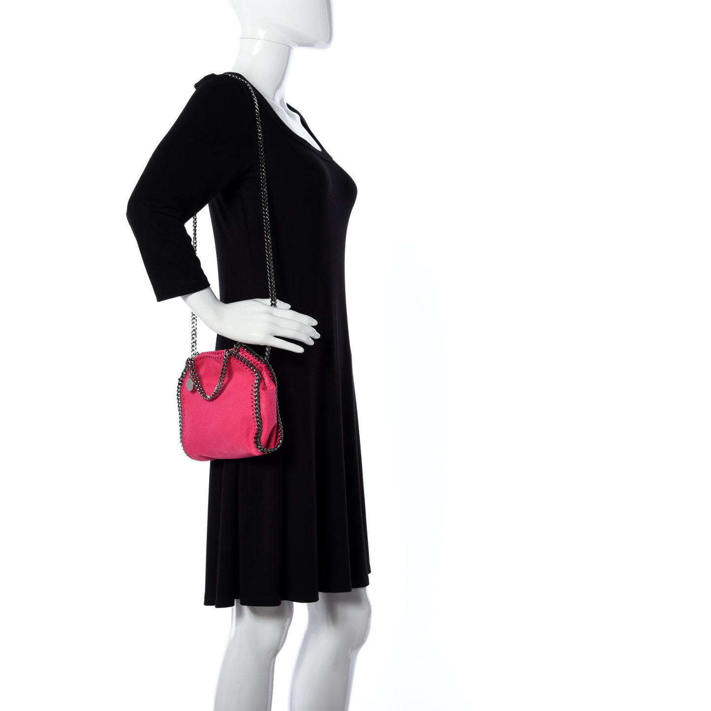Shaggy Deer Tiny Falabella Tote Hot Pink