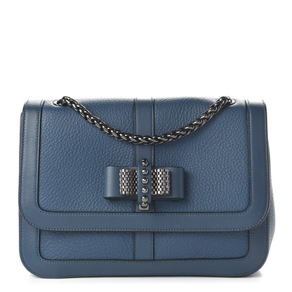 Christian Louboutin Calfskin Sweet Charity Shoulder Bag Blue 1 of 9