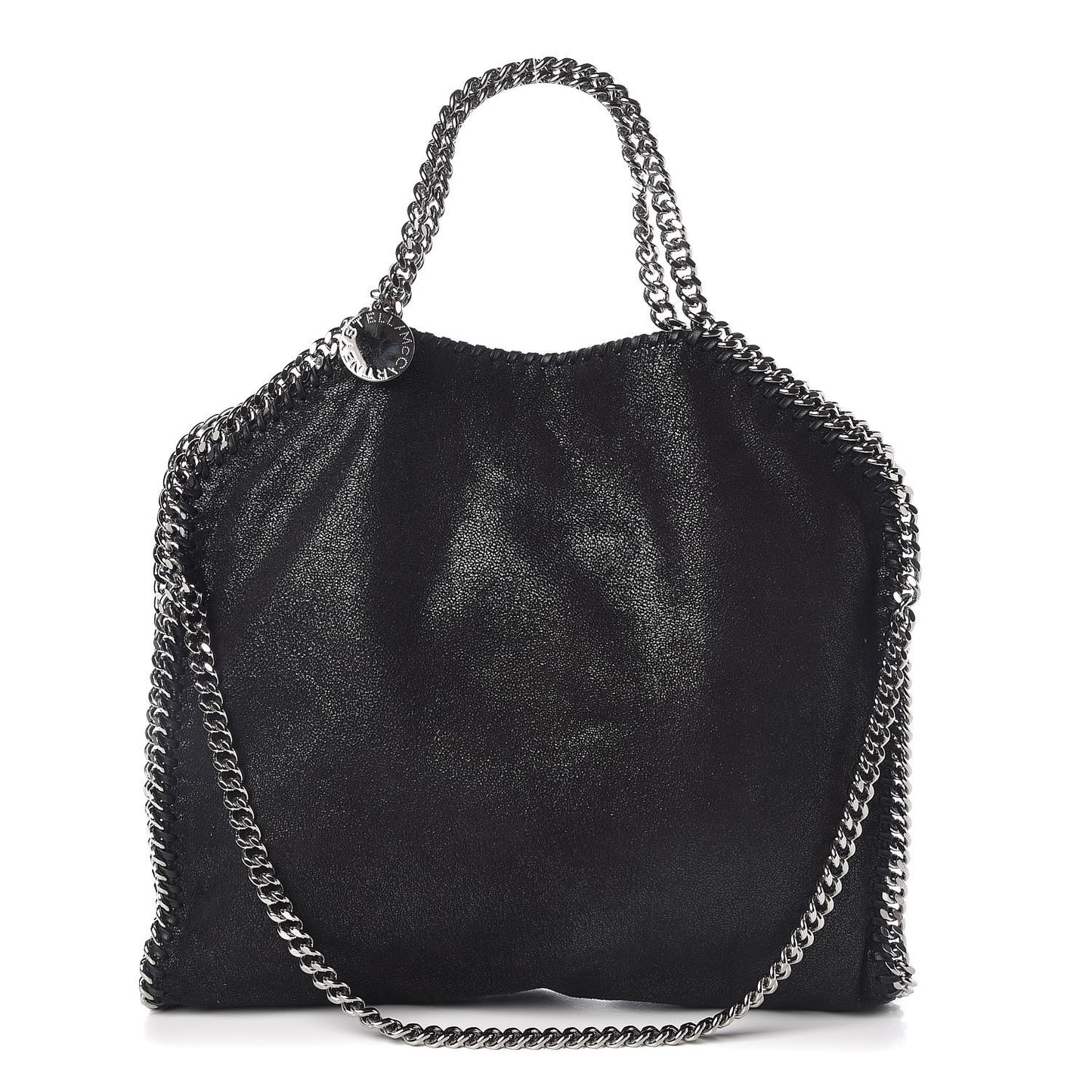 Shaggy Deer Falabella Fold Over Tote Black