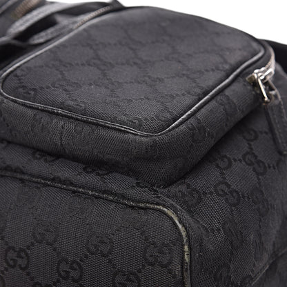Gucci GG Monogram Single Buckle Backpack Black 10 of 14
