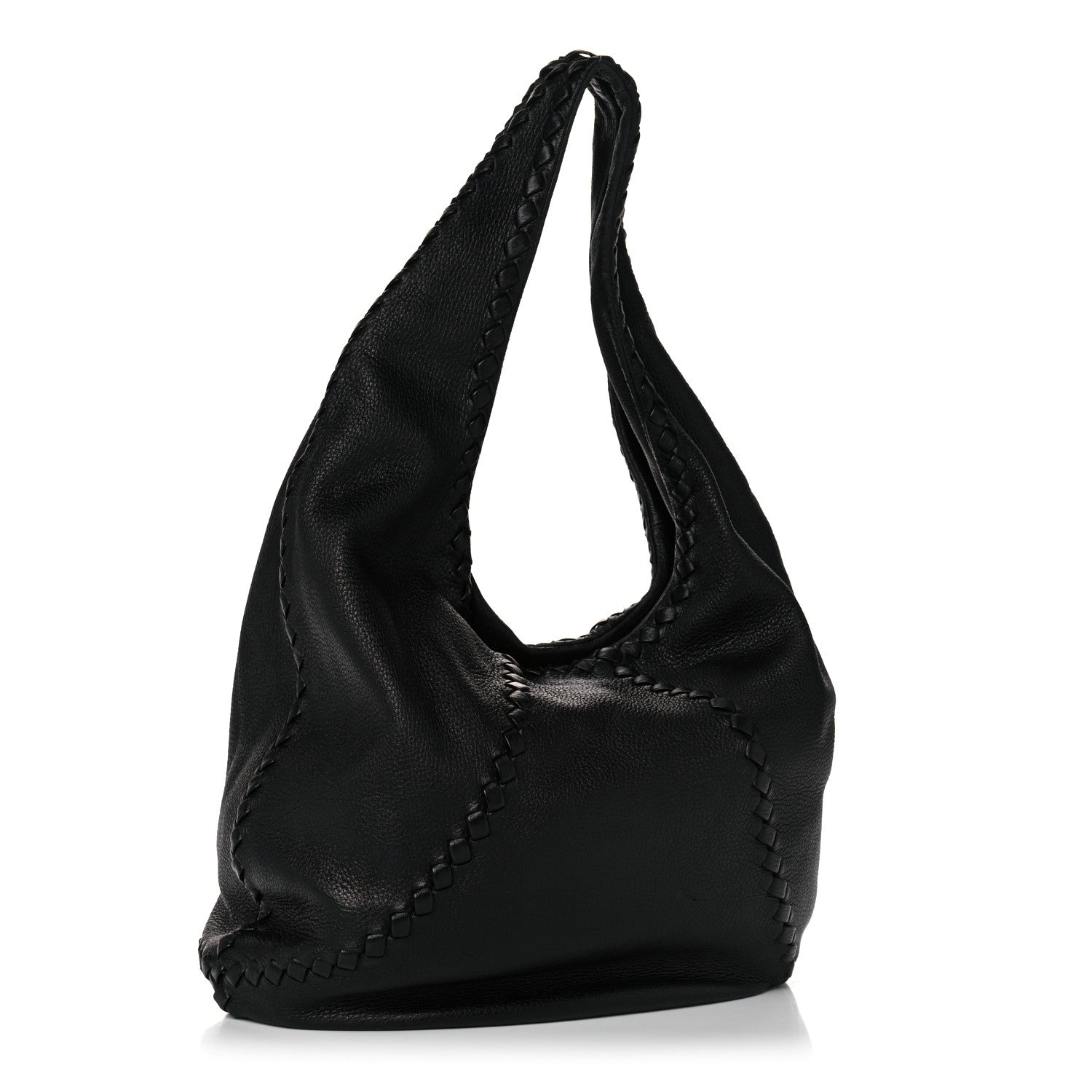 Bottega Veneta Cervo Deerskin Large Hobo Black 3 of 19