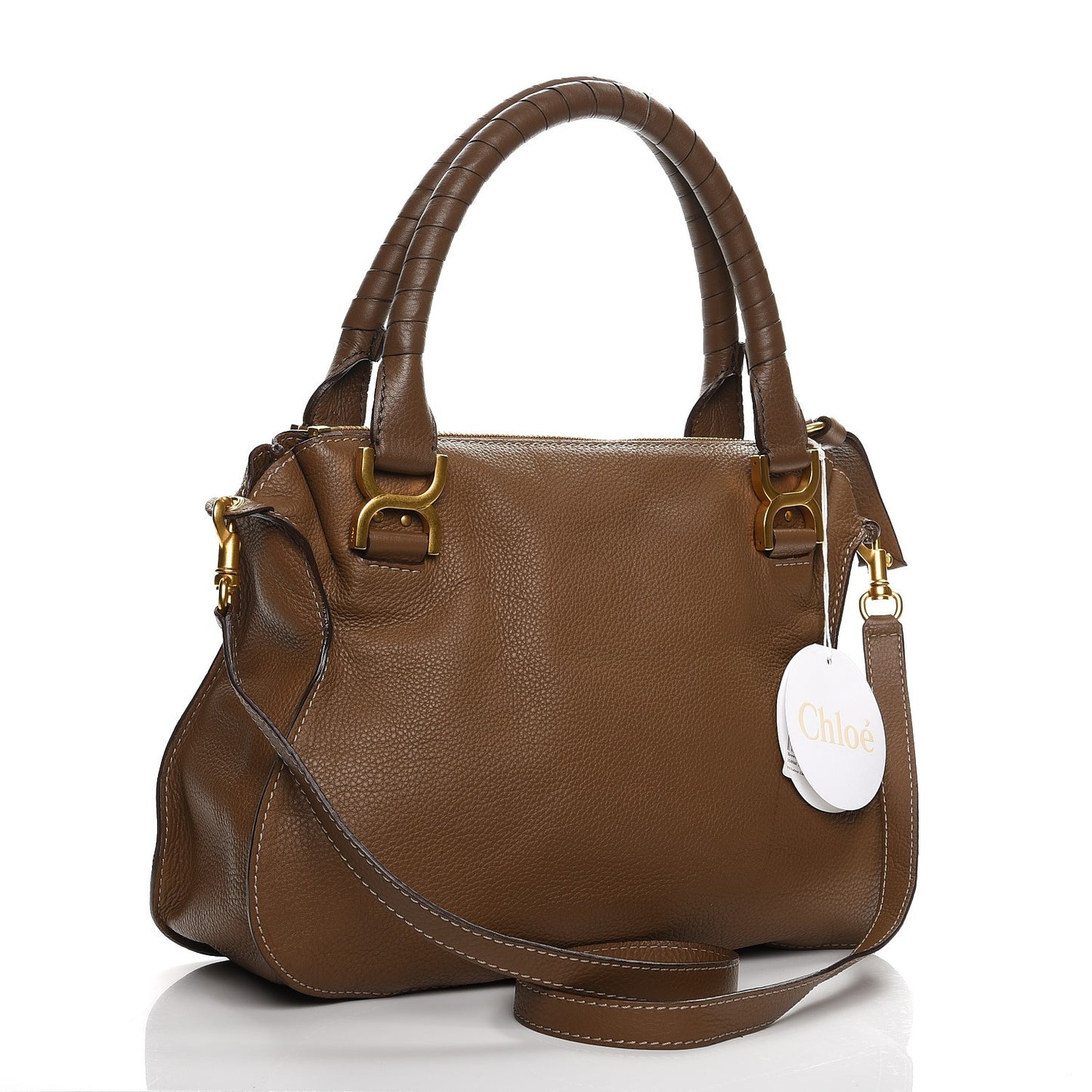 Calfskin Medium Marcie Satchel Barbour Khaki
