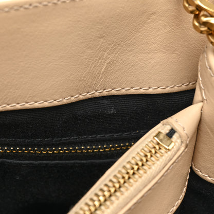 Saint Laurent Calfskin Y Quilted Monogram Medium Loulou Chain Satchel Nude Powder 12 of 20