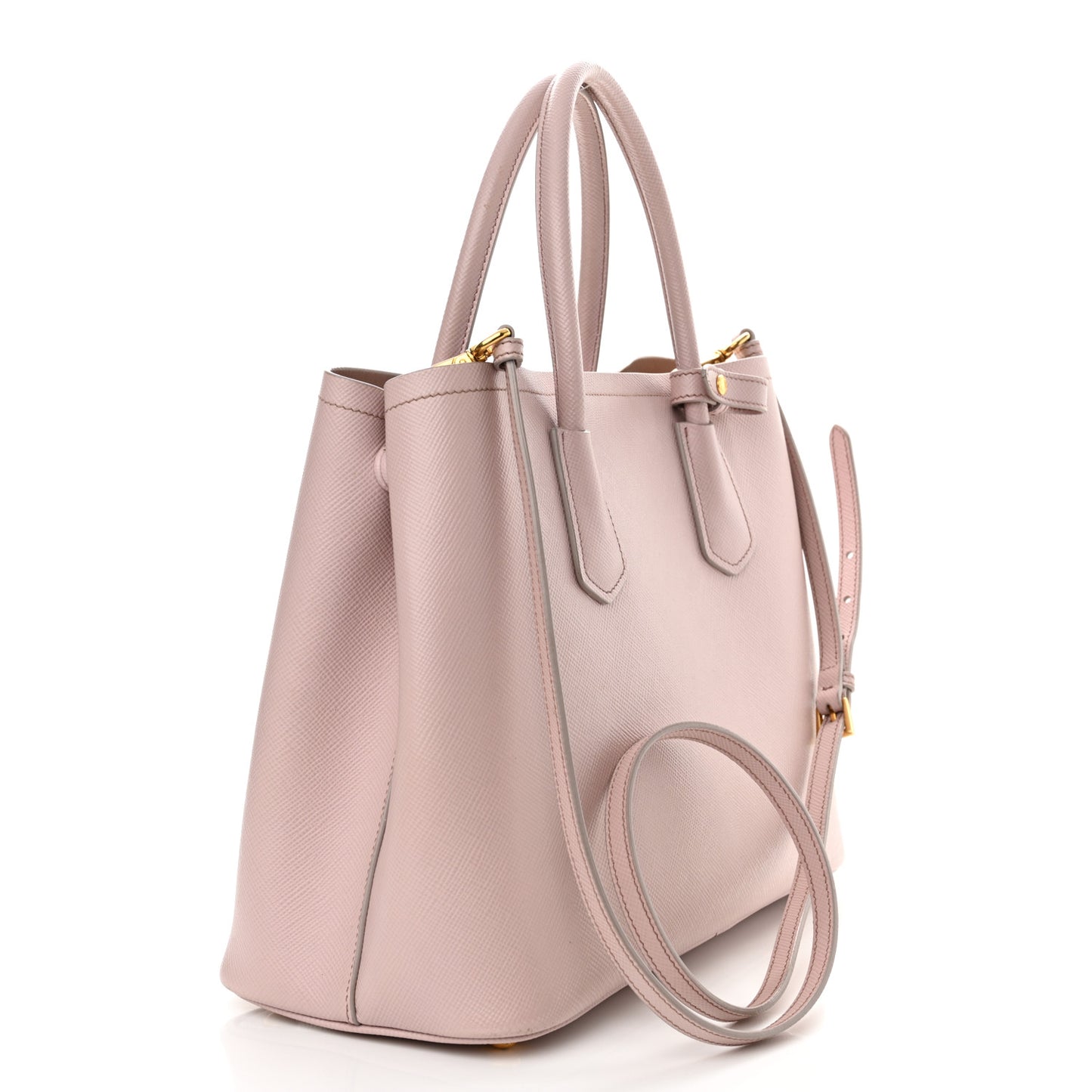 Saffiano Cuir Medium Double Bag Mughetto